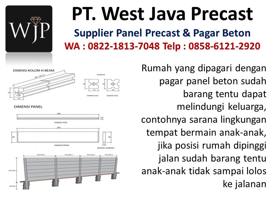 Pagar beton panel hubungi wa : 082218137048, tempat produksi pagar beton di Bandung Desain-pagar-panel-beton